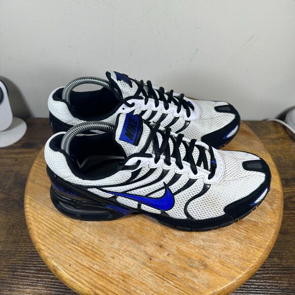 Nike Air Max Torch 4 Running Shoes Mens Size 8‎ White Blue Black CW7026-100 main image 5